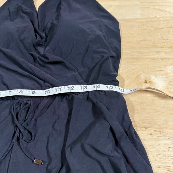 Magicsuit NWT Bianca One Piece Romper Swimsuit Black Size 14 Halter Wireless Bra - Picture 10 of 11